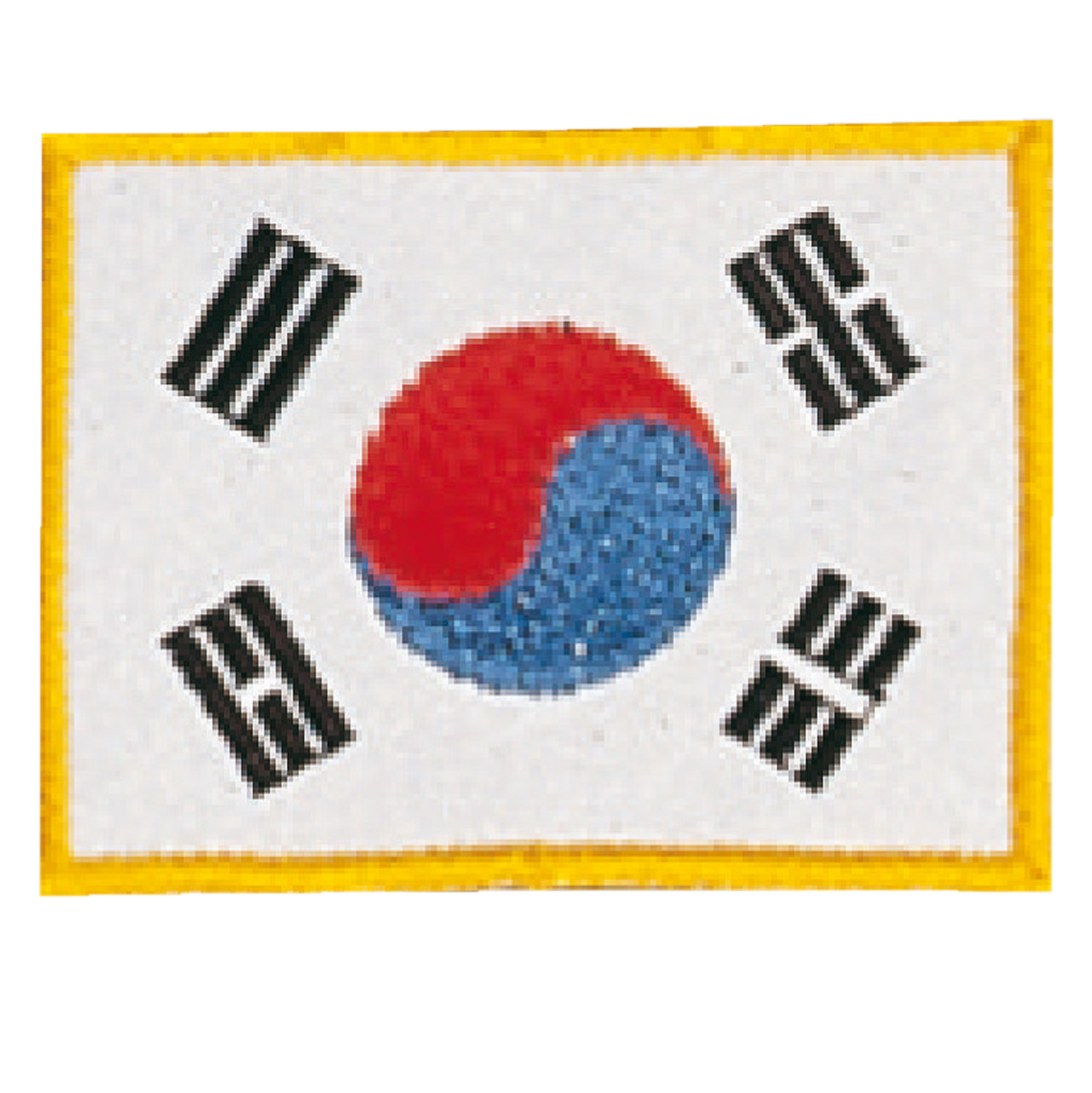 Stickabzeichen koreanische Flagge