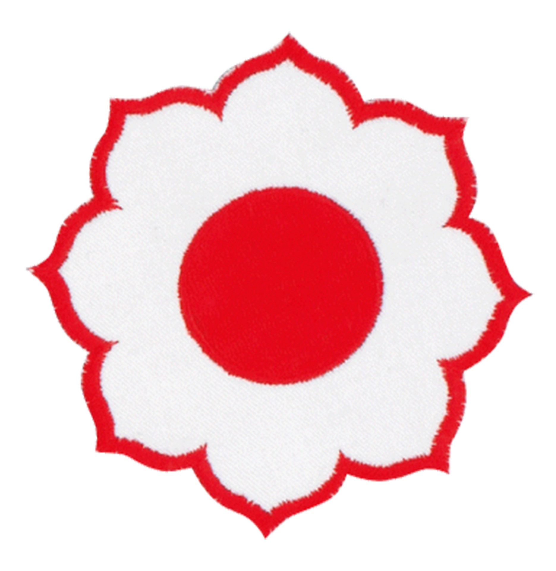 DANRHO Stickabzeichen Blüte groß