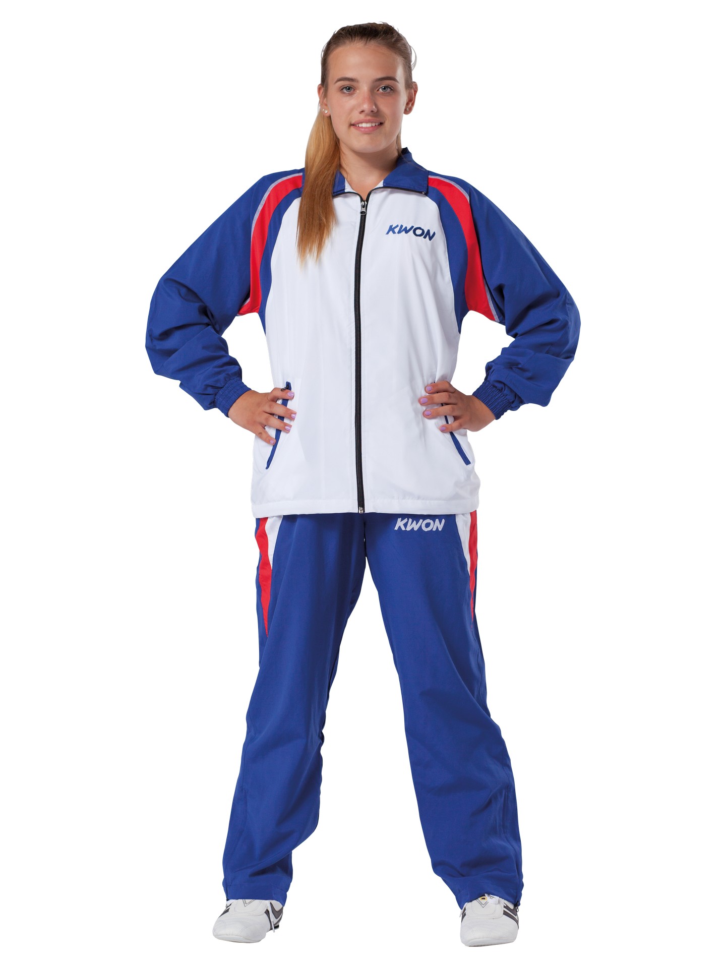 Trainingsanzug Endurance blau/weiß